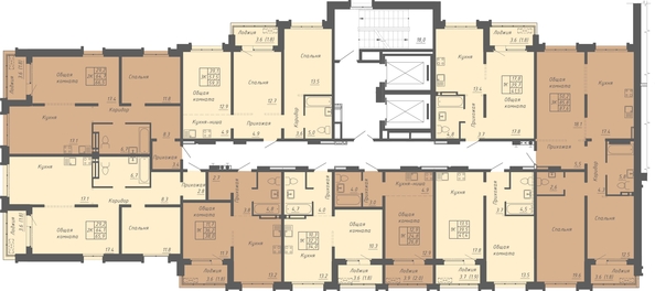 
  Продается 1-комн. квартира 41.5 м², в ЖК Гильдия. Фото 1.
