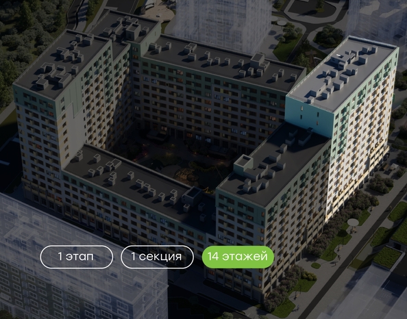 
  Продается 2-комн. квартира 55.2 м², в  Природные кварталы Сибирия. Фото 2.