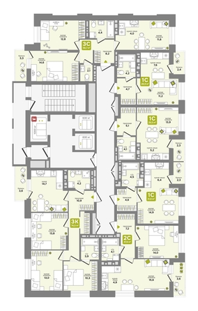 
  Продается студия 29.5 м², в ЖК Счастливый квартал, дом 1. Фото 1.