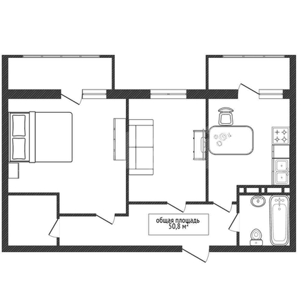 
  Продается 3-комн. квартира 50.8 м². Фото 5.