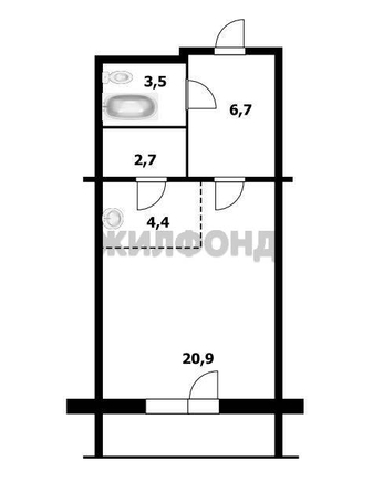 
  Продается 1-комн. квартира 38.5 м². Фото 17.