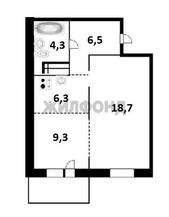 
  Продается 2-комн. квартира 45.1 м². Фото 6.