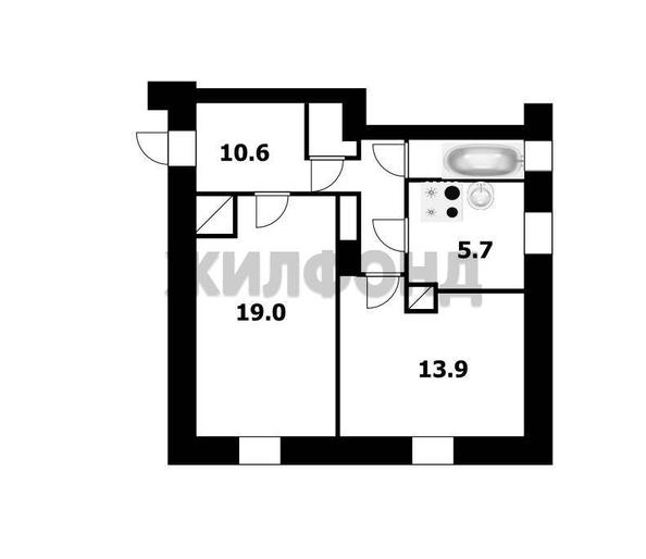 
  Продается 2-комн. квартира 53.6 м². Фото 9.