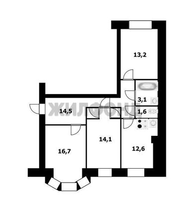 
  Продается 4-комн. квартира 75.8 м². Фото 12.