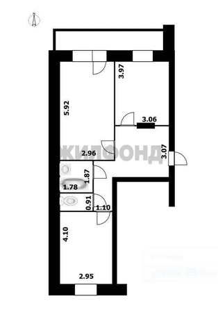 
  Продается 2-комн. квартира 58.5 м². Фото 13.