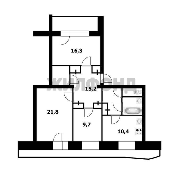
  Продается 3-комн. квартира 101 м². Фото 26.