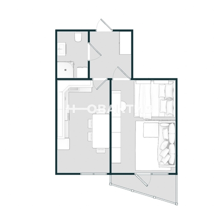 
   Продам 1-комнатную, 38.4 м², Локтинская ул, 14

. Фото 12.