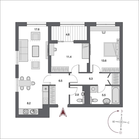 
  Продается 3-комн. квартира, 73 м², ЖК Дом Нобель
. Фото 1.