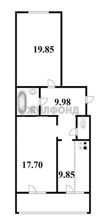 
   Продам 2-комнатную, 69.4 м², Сержанта Коротаева ул, 1

. Фото 21.