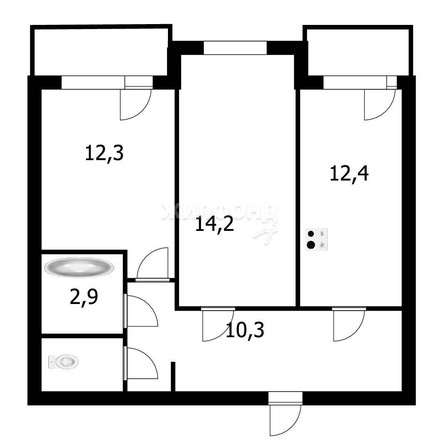 
   Продам 2-комнатную, 56.8 м², Планетная ул, 55/2

. Фото 15.