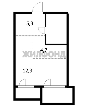 
   Продам студию, 32.4 м², Аэропорт ул, 49

. Фото 13.