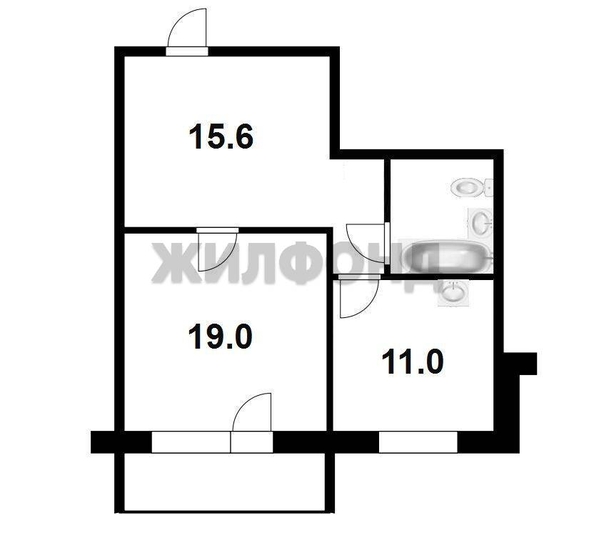 
   Продам 1-комнатную, 46.2 м², 2-я Обская ул, 73

. Фото 19.