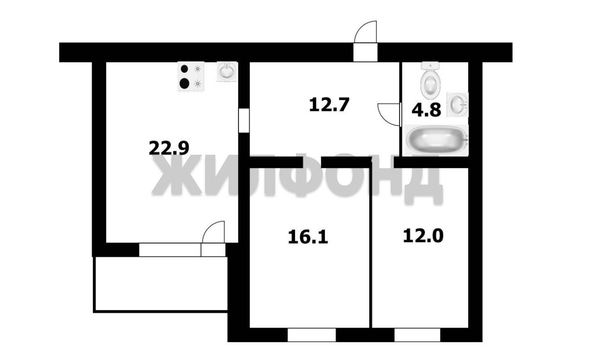 
   Продам 3-комнатную, 68.4 м², Пархоменко ул, 102

. Фото 18.