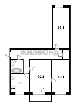 
  Продается 3-комн. квартира, 55.4 м², Дмитрия Шамшурина ул, д. 4
. Фото 7.