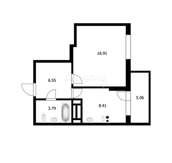 
   Продам 1-комнатную, 35.5 м², Красный пр-кт, 173/1

. Фото 14.