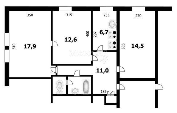 
   Продам комнату, 50 м², Маяковского ул, 12

. Фото 15.