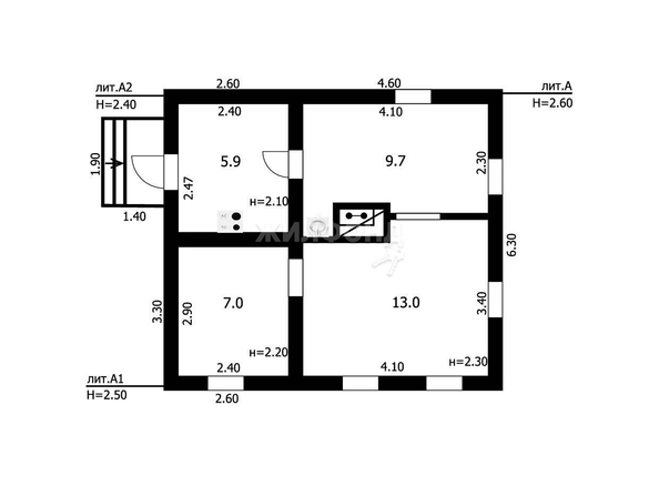 
   Продам дом, 35.6 м², Новосибирск

. Фото 13.