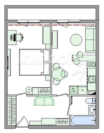 
   Продам 1-комнатную, 41.7 м², Петухова ул, 99/1

. Фото 16.