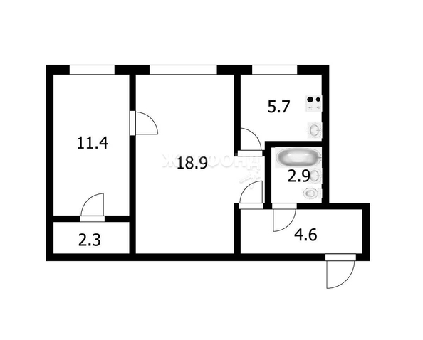 
   Продам 2-комнатную, 45.8 м², Немировича-Данченко ул, 161

. Фото 10.