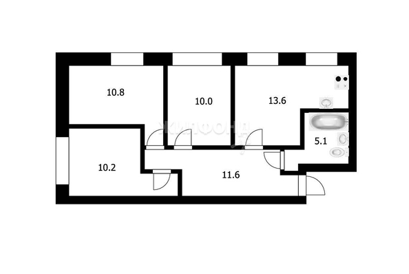 
   Продам 3-комнатную, 61.3 м², Немировича-Данченко ул, 139/1

. Фото 19.