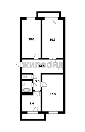 
   Продам 3-комнатную, 83.2 м², Добролюбова ул, 162/1

. Фото 20.