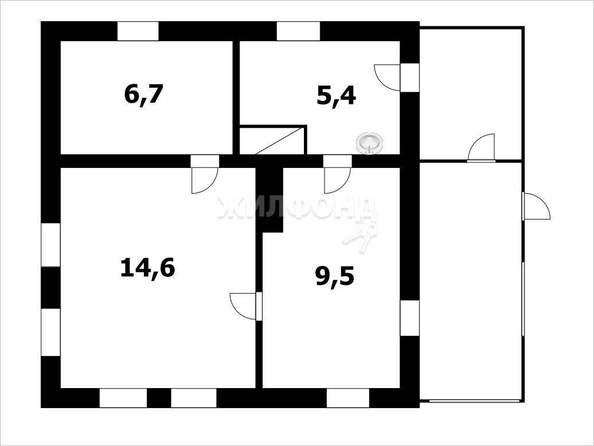 
   Продам дом, 38.2 м², Бердск

. Фото 1.