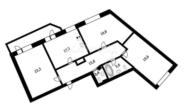 
   Продам 3-комнатную, 103.8 м², Орджоникидзе ул, 47

. Фото 13.