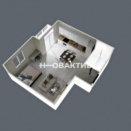 
   Продам студию, 35.8 м², Курчатова ул, 18

. Фото 4.