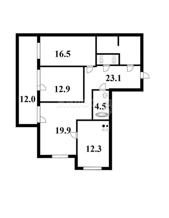 
   Продам 3-комнатную, 94 м², Бориса Богаткова ул, 208/2

. Фото 24.