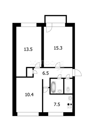 
   Продам 3-комнатную, 57.3 м², Палласа ул, 2/2

. Фото 24.