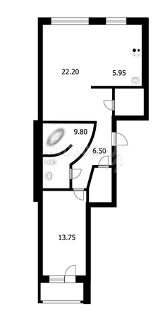 
   Продам 2-комнатную, 66.4 м², Панфиловцев ул, 5

. Фото 18.