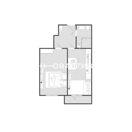 
   Продам 1-комнатную, 45 м², Зорге ул, 229/3

. Фото 4.