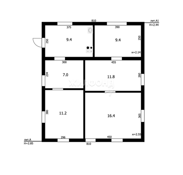 
   Продам дом, 65.2 м², Новосибирск

. Фото 2.