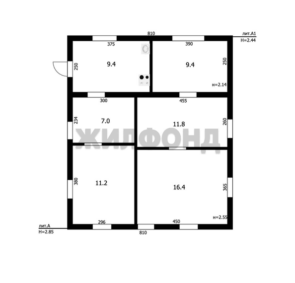 
   Продам дом, 65.2 м², Новосибирск

. Фото 16.