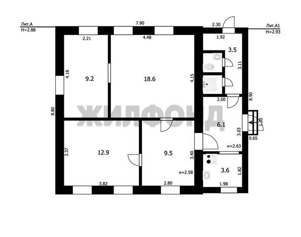 
   Продам дом, 66 м², Новосибирск

. Фото 7.