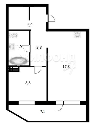 
   Продам 2-комнатную, 41.2 м², Герцена ул, 11/2

. Фото 20.