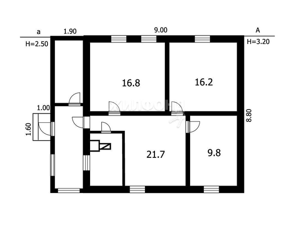 
   Продам дом, 64.5 м², Обь

. Фото 9.