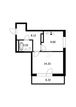 
   Продам 1-комнатную, 36 м², Ипподромская ул, 12

. Фото 21.