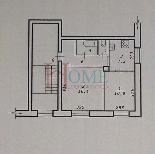 
  Сдам в аренду 2-комнатную квартиру, 47 м², Новосибирск

. Фото 6.