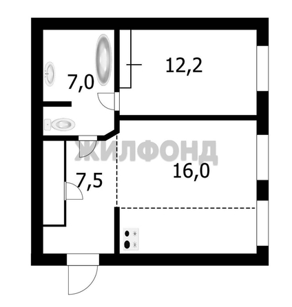
   Продам 2-комнатную, 55 м², Станиславского ул, 4

. Фото 30.