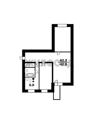 
   Продам 3-комнатную, 65.3 м², Школьная ул, 6/2

. Фото 5.