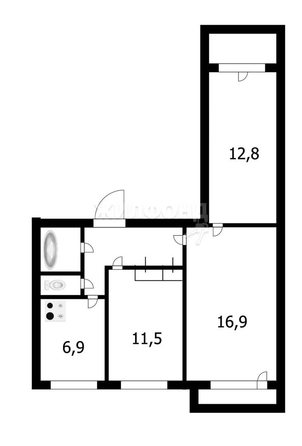 
   Продам 3-комнатную, 62.7 м², Объединения ул, 96/1

. Фото 10.