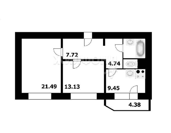 
   Продам 2-комнатную, 61.5 м², Горский мкр, 78

. Фото 20.