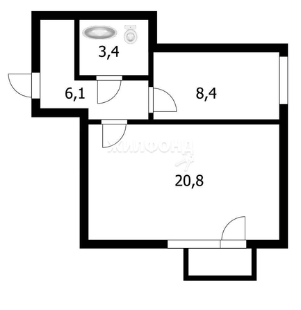 
   Продам 1-комнатную, 39 м², Большая ул, 664

. Фото 11.