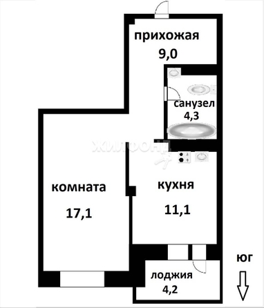 
   Продам 1-комнатную, 45.7 м², Междуреченская ул, 3

. Фото 18.