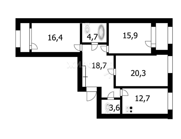 
   Продам 3-комнатную, 92.2 м², Дуси Ковальчук ул, 244

. Фото 10.