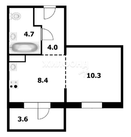 
   Продам студию, 27.1 м², Александра Чистякова ул, 22/1

. Фото 15.