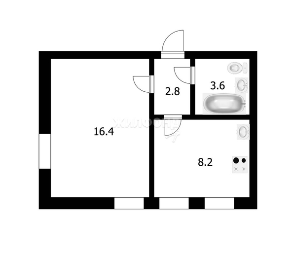 
   Продам 1-комнатную, 31 м², Дуси Ковальчук ул, 183

. Фото 7.