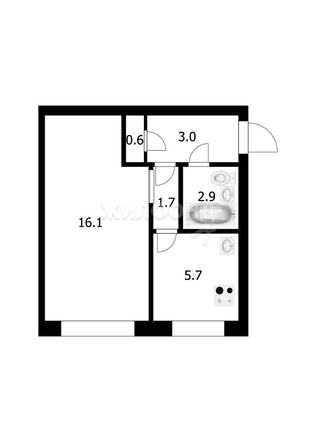 
   Продам 1-комнатную, 30 м², Столетова ул, 14

. Фото 2.