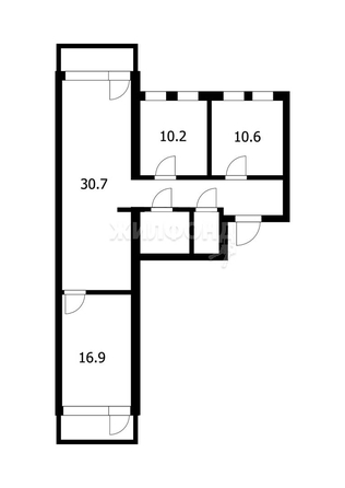 
   Продам 3-комнатную, 90 м², 3-й микрорайон, 1

. Фото 2.